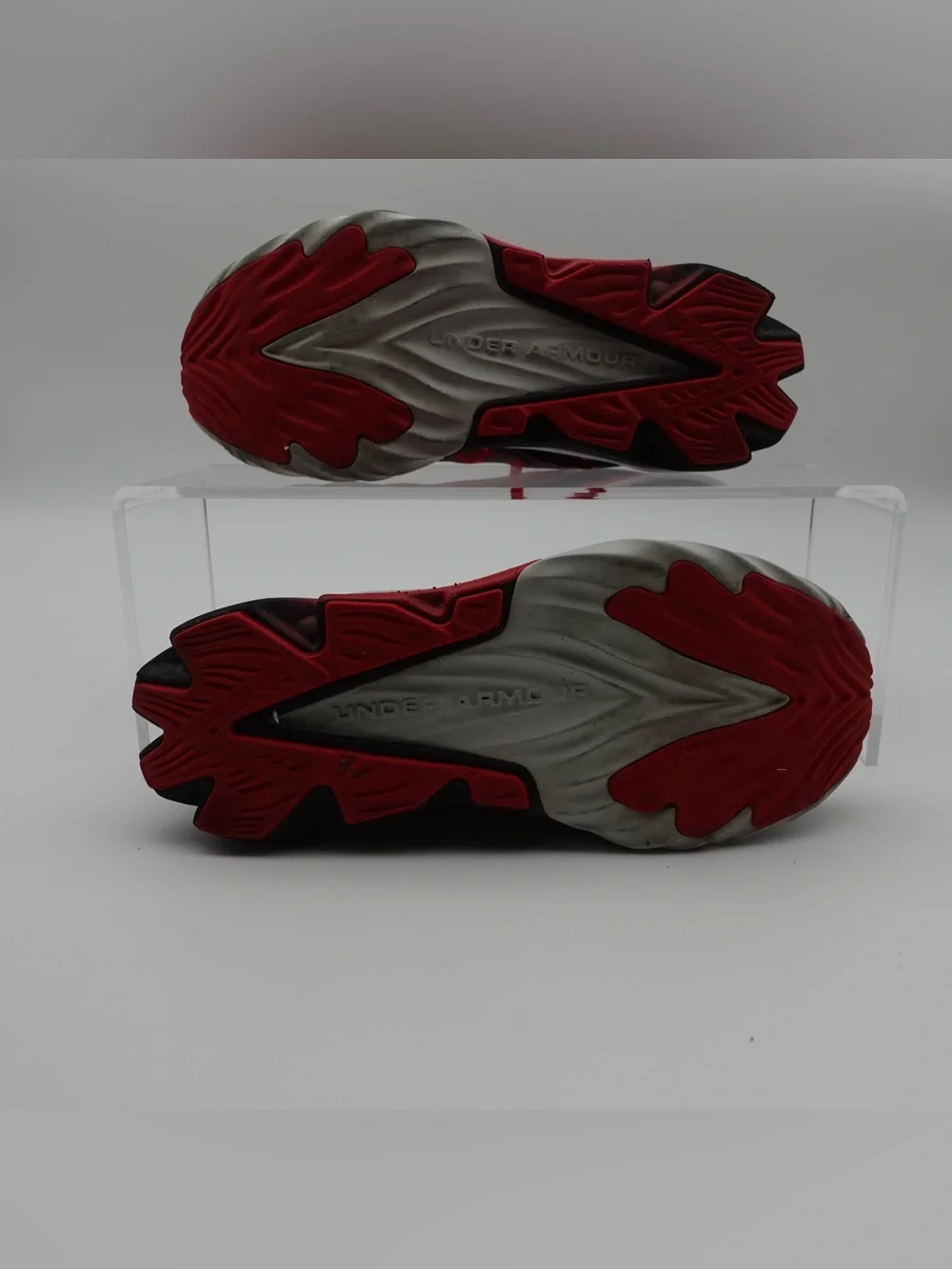 Under Armour Kids Charged Scramjet 4 Boy Size 4 Y Shoes Red Running Athletic